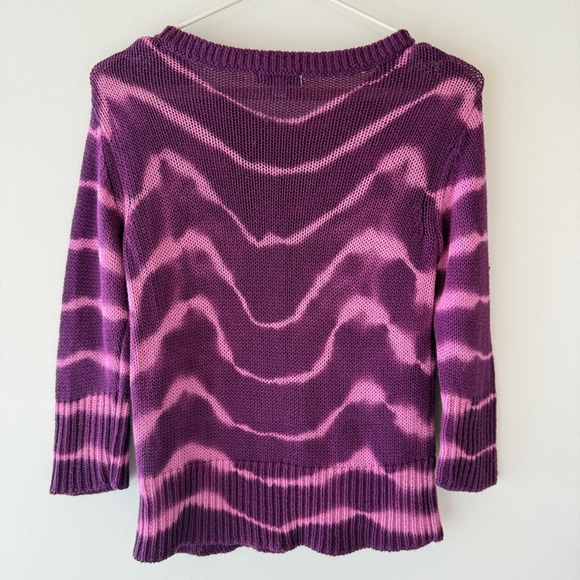 Splendid Purple Tie-Dye Knit Sweater Girls 2T - Picture 4 of 5